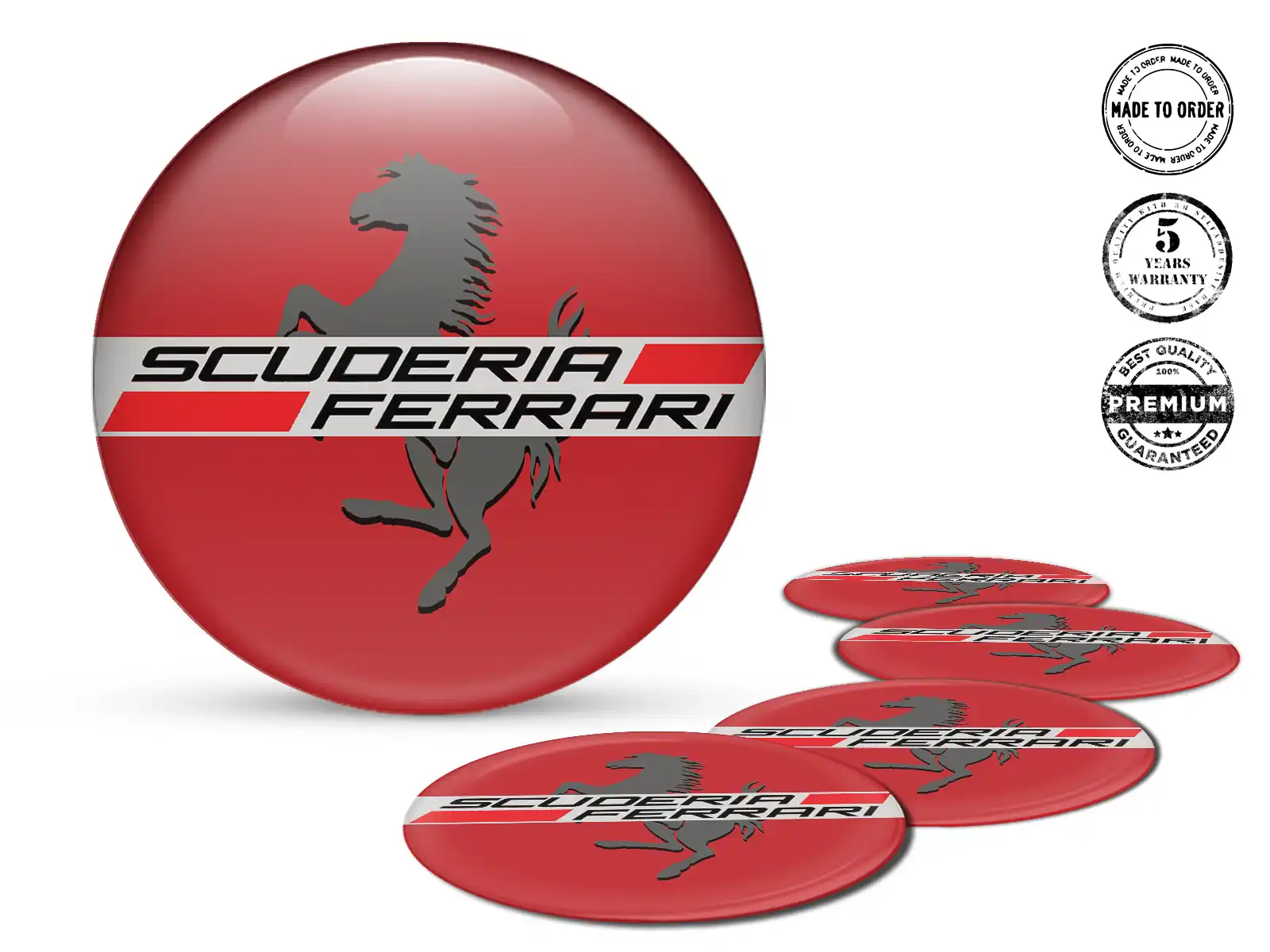Ferrari Decalcomania Cerchio Auto Emblemi Alta Qualità